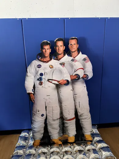 The astronaut cut-out photo op