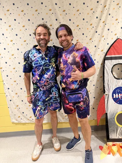 Guests in full space print