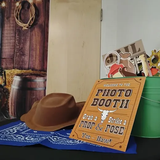 The photo booth corner