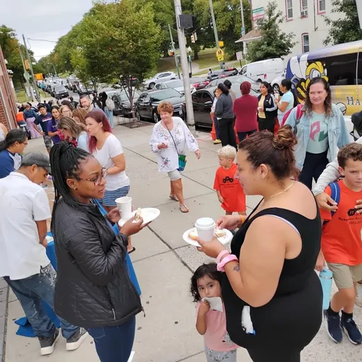 The street festival crowd