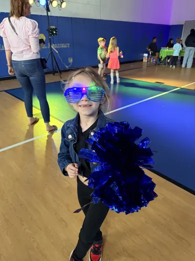 Pom-poms on the dance floor