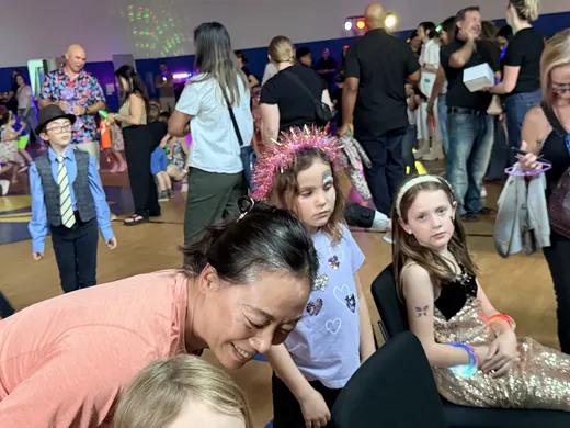 Waiting for face paint