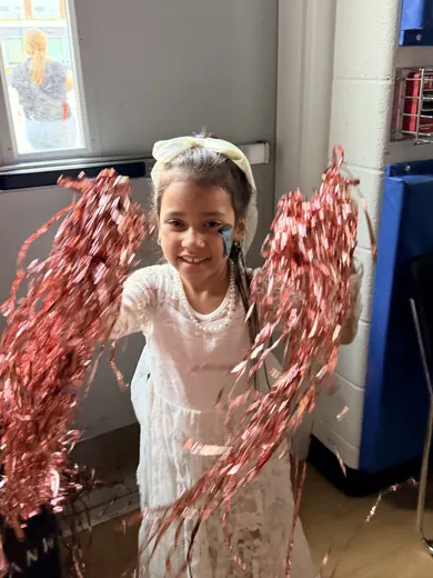Tinsel and a big grin